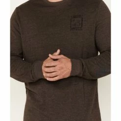 Brothers & Sons Men's Ride A Mule Long Sleeve T-Shirt Dark Brown 9 Brothers & Sons Men's Ride A Mule Long Sleeve T-Shirt Dark Brown -Brothers + Sons shop 2000375471 201 P3
