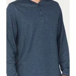 Brothers & Sons Men's Henley Thermal T-Shirt  Blue -Brothers + Sons shop 2000375472 400 P3