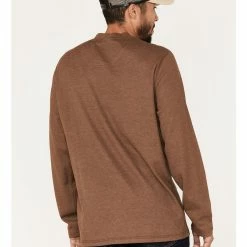 Brothers & Sons Men's Henley Thermal T-Shirt Brown 10 Brothers & Sons Men's Henley Thermal T-Shirt Brown -Brothers + Sons shop 2000375474 200 P4
