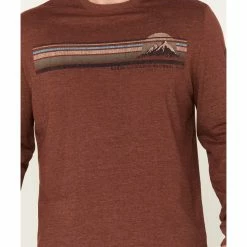 Brothers & Sons Men's Color Block Sunset Logo Long Sleeve T-Shirt -Brothers + Sons shop 2000375475 640 P3