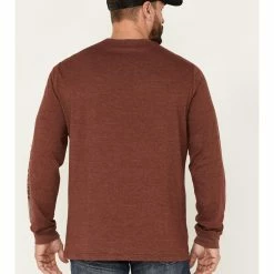 Brothers & Sons Men's Color Block Sunset Logo Long Sleeve T-Shirt -Brothers + Sons shop 2000375475 640 P4