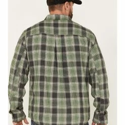 Brothers & Sons Men's Plaid Print Long Sleeve Button-Down Shirt Green 10 Brothers & Sons Men's Plaid Print Long Sleeve Button-Down Shirt Green -Brothers + Sons shop 2000381325 300 P4