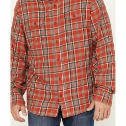 Brothers & Sons Men's Plaid Long Sleeve Button Down Western Shirt Red -Brothers + Sons shop 2000381329 600 P3