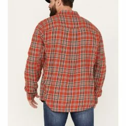 Brothers & Sons Men's Plaid Long Sleeve Button Down Western Shirt Red -Brothers + Sons shop 2000381329 600 P4