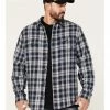 Brothers & Sons Men's Plaid Long Sleeve Button Down Western Shirt Navy 2 Brothers & Sons Men's Plaid Long Sleeve Button Down Western Shirt Navy -Brothers + Sons shop 2000381330 410 P1