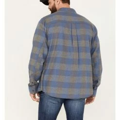 Brothers & Sons Men's Buffalo Checkered Print Long Sleeve Button-Down Western Shirt -Brothers + Sons shop 2000381529 400 P4