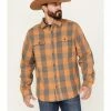 Brothers & Sons Men's Buffalo Checkered Print Long Sleeve Button-Down Western Shirt Camel -Brothers + Sons shop 2000381532 290 P1