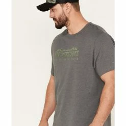 Brothers & Sons Men's Tonal Green Mountains Graphic Short Sleeve T-Shirt Charcoal -Brothers + Sons shop 2000381670 022 P2